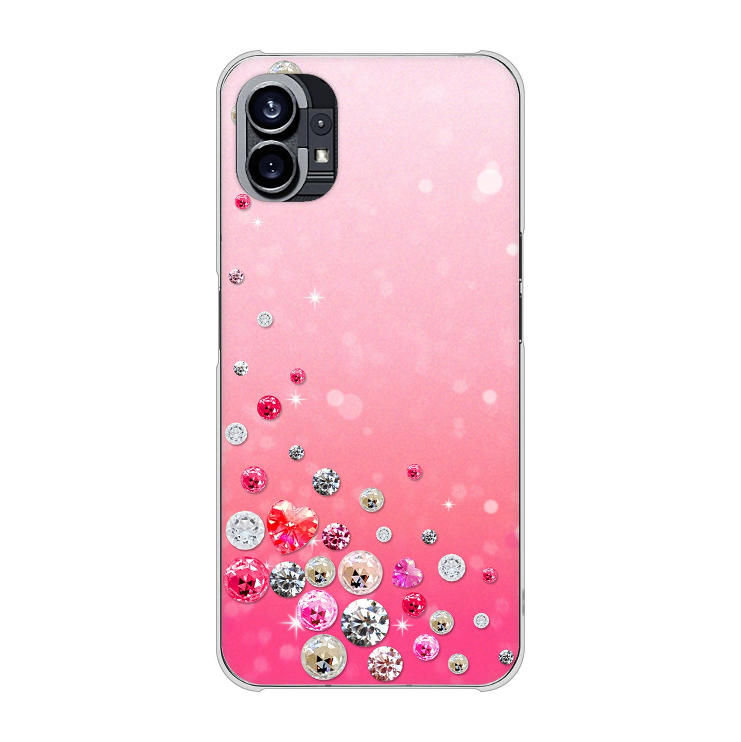 Nothing Phone(1) 高画質仕上げ 背面印刷 ハードケース【SC822 スワロデコ風プリント】