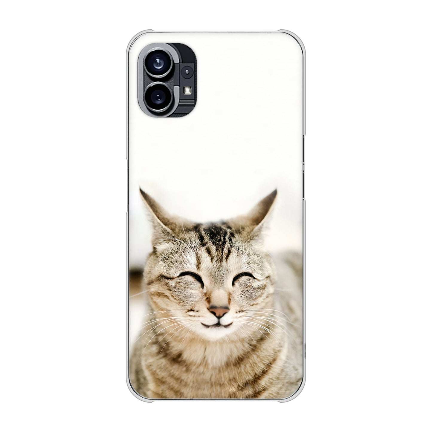 Nothing Phone(1) 高画質仕上げ 背面印刷 ハードケース【VA801 笑福ねこ】