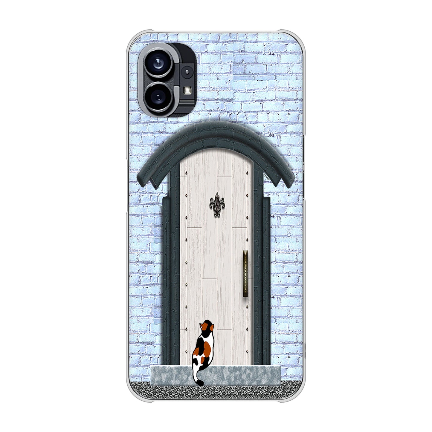 Nothing Phone(1) 高画質仕上げ 背面印刷 ハードケース【YA951 石ドア01】