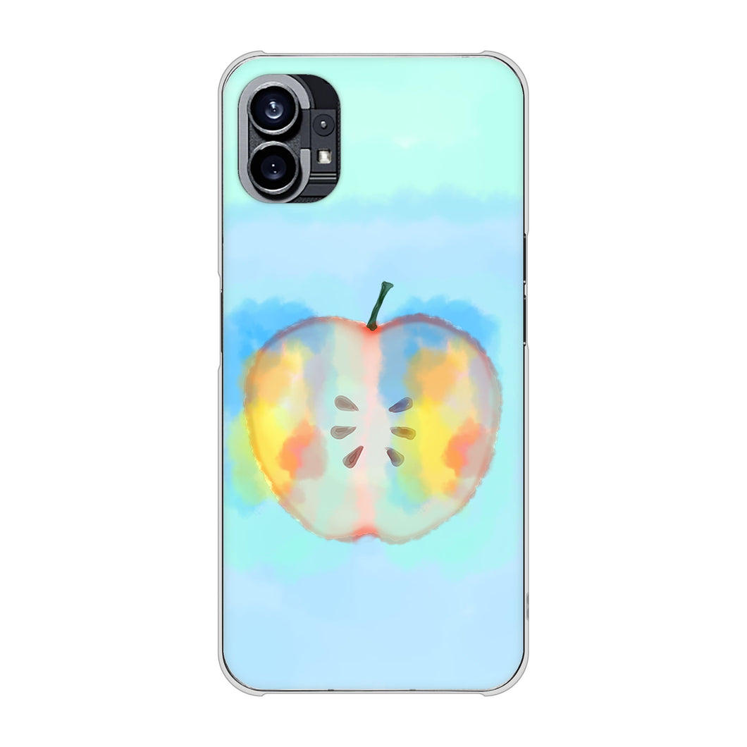 Nothing Phone(1) 高画質仕上げ 背面印刷 ハードケース【YJ181 りんご 水彩181】