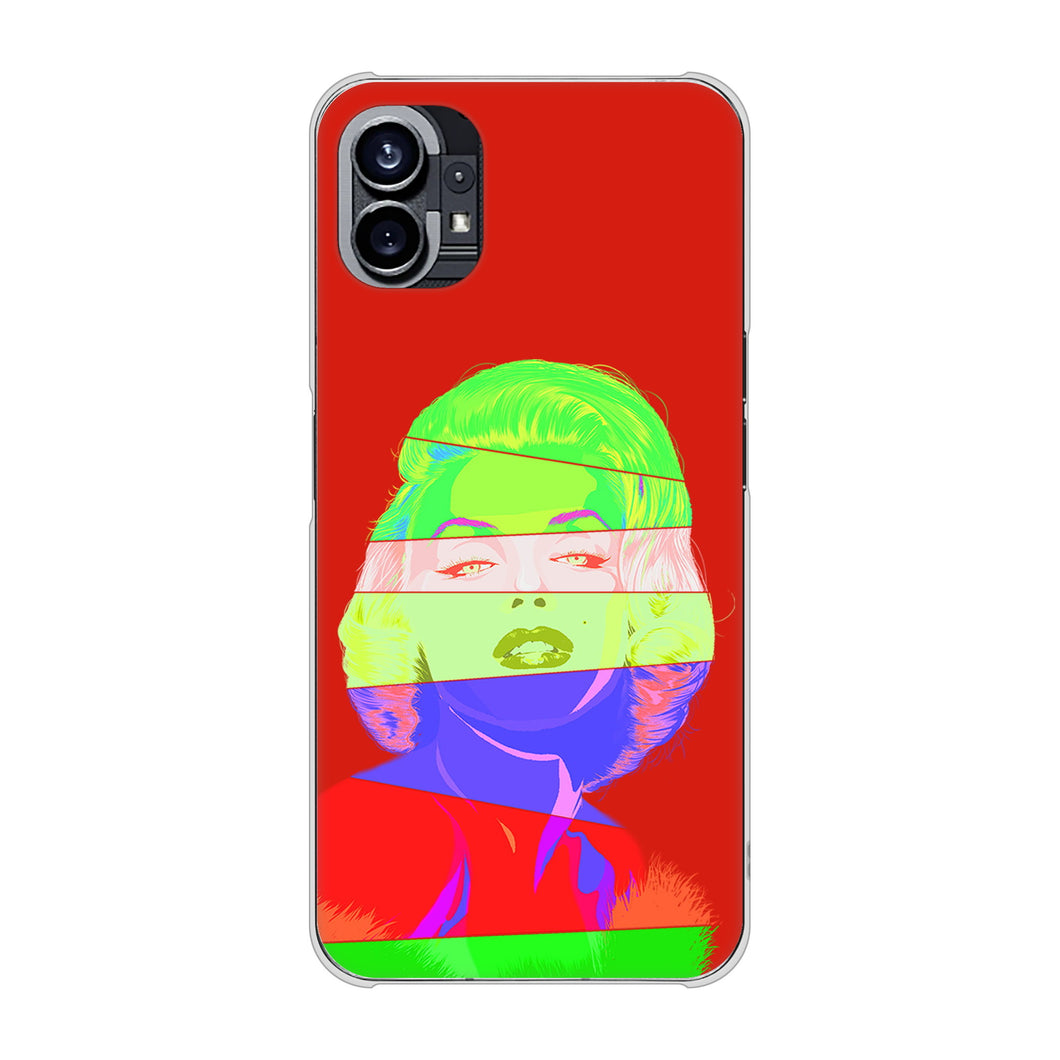 Nothing Phone(1) 高画質仕上げ 背面印刷 ハードケース【YJ209 マリリンモンローデザイン（B）】