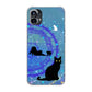 Nothing Phone(1) 高画質仕上げ 背面印刷 ハードケース【YJ327 魔法陣猫 キラキラ かわいい】