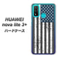 HUAWEI（ファーウェイ） nova lite 3プラス POT-LX2J 高画質仕上げ 背面印刷 ハードケース【EK864 アメリカンフラッグビンテージ】