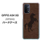 au オッポ A54 5G OPG02 高画質仕上げ 背面印刷 ハードケース【EK861  レザー風馬】