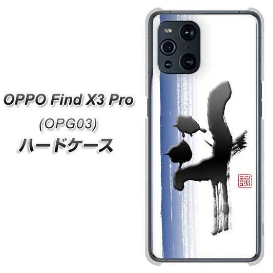 au オッポ Find X3 Pro OPG03 高画質仕上げ 背面印刷 ハードケース【OE829 斗】