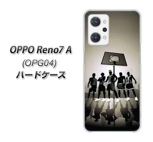OPPO Reno7 A OPG04 au 高画質仕上げ 背面印刷 ハードケース【389 クールバスケ】