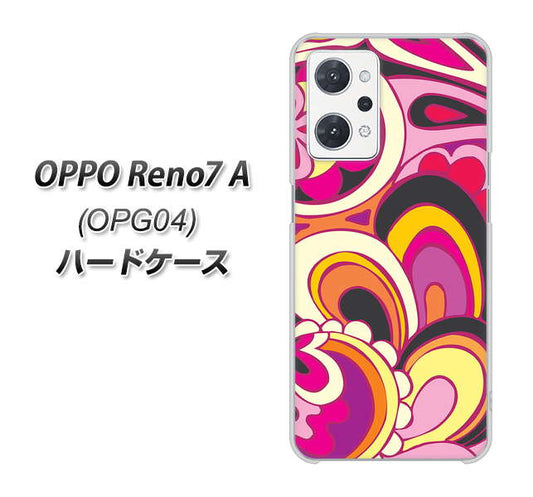 OPPO Reno7 A OPG04 au 高画質仕上げ 背面印刷 ハードケース【586 ブローアップカラー】