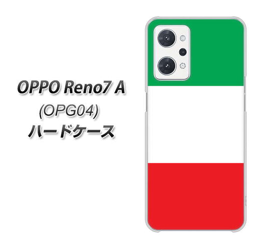 OPPO Reno7 A OPG04 au 高画質仕上げ 背面印刷 ハードケース【676 イタリア】