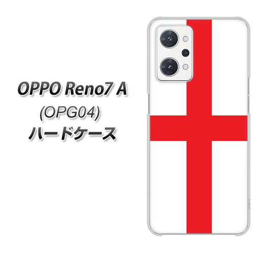 OPPO Reno7 A OPG04 au 高画質仕上げ 背面印刷 ハードケース【677 イングランド】