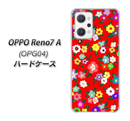 OPPO Reno7 A OPG04 au 高画質仕上げ 背面印刷 ハードケース【780 リバティプリントRD】