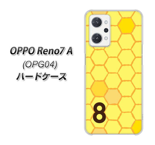 OPPO Reno7 A OPG04 au 高画質仕上げ 背面印刷 ハードケース【IB913 はちの巣】