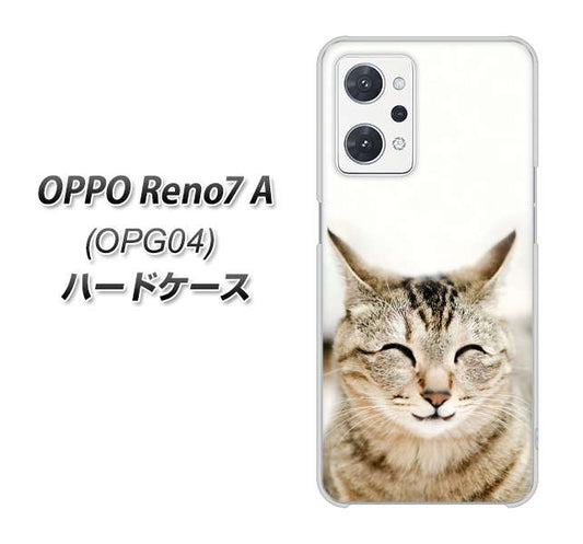 OPPO Reno7 A OPG04 au 高画質仕上げ 背面印刷 ハードケース【VA801 笑福ねこ】