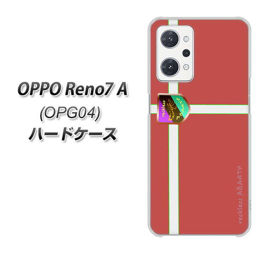OPPO Reno7 A OPG04 au 高画質仕上げ 背面印刷 ハードケース【YC934 アバルト05】