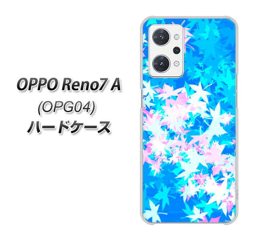 OPPO Reno7 A OPG04 au 高画質仕上げ 背面印刷 ハードケース【YJ290 デザインもみじ】
