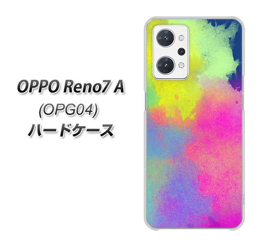 OPPO Reno7 A OPG04 au 高画質仕上げ 背面印刷 ハードケース【YJ294 デザイン色彩】