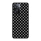 OPPO A77 高画質仕上げ 背面印刷 ハードケース【059 シンプル柄（水玉） ブラック】