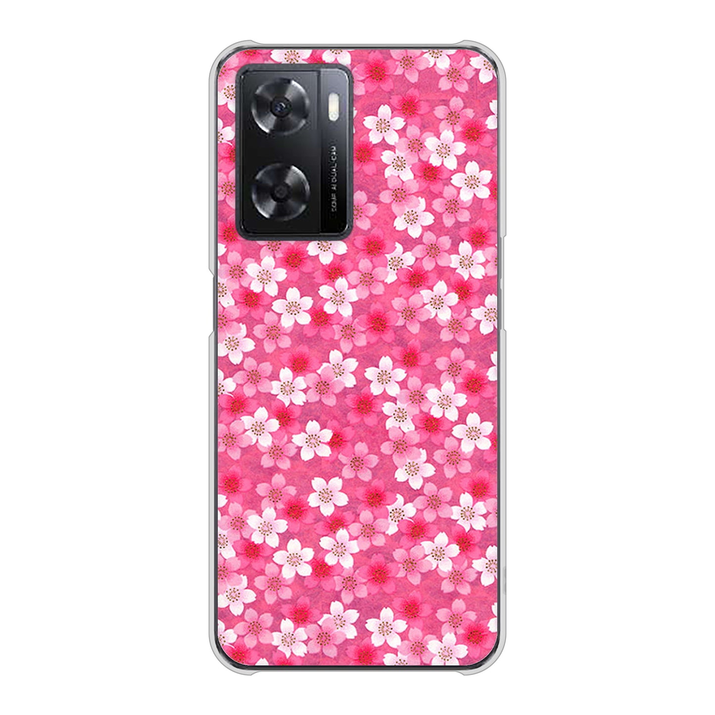 OPPO A77 高画質仕上げ 背面印刷 ハードケース【065 さくら】
