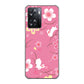 OPPO A77 高画質仕上げ 背面印刷 ハードケース【149 桜と白うさぎ】