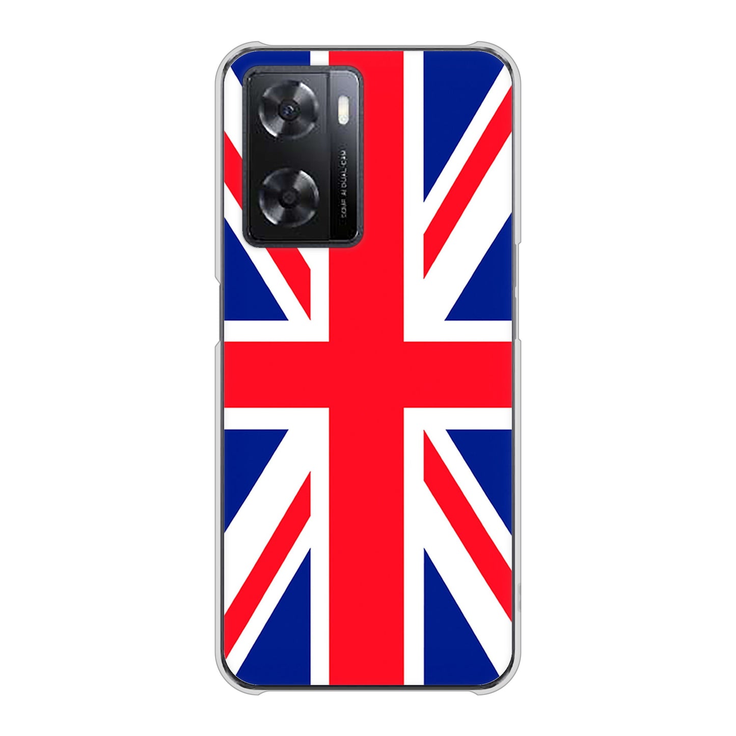 OPPO A77 高画質仕上げ 背面印刷 ハードケース【200 イギリス (ユニオン・ジャック）】