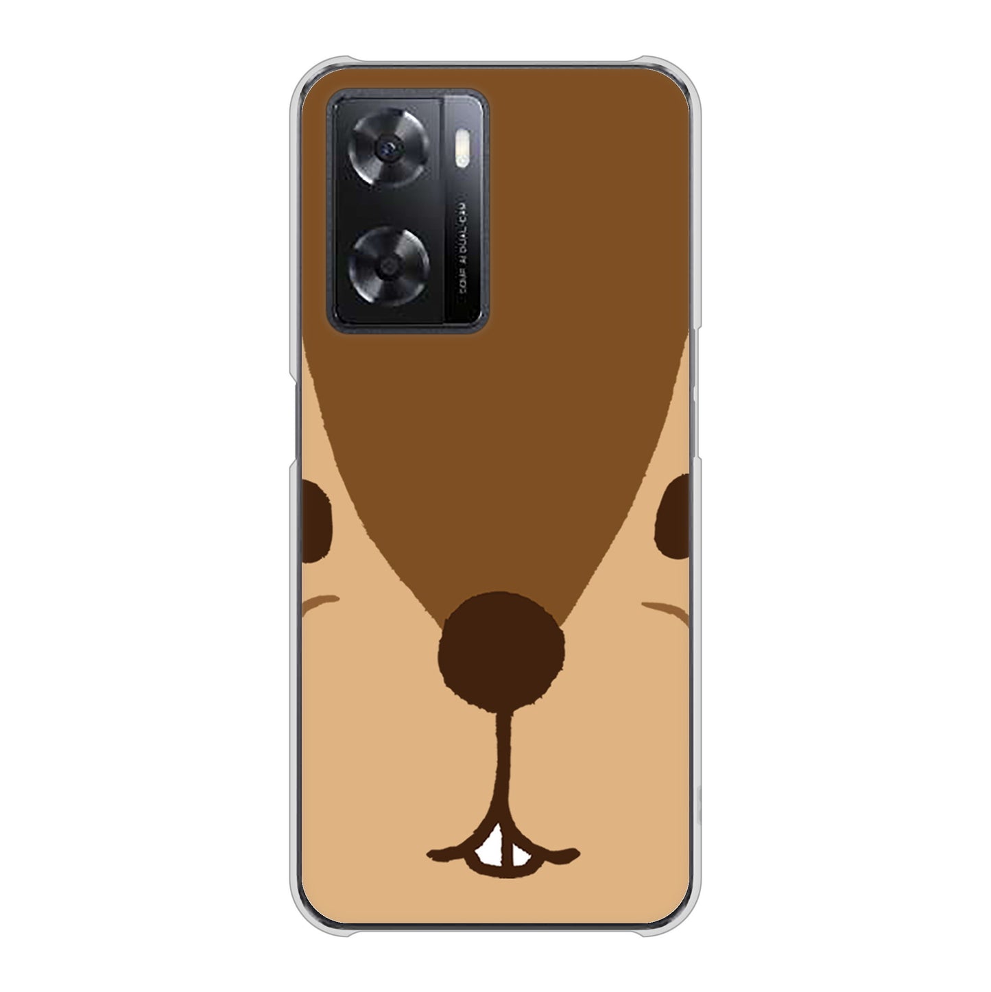 OPPO A77 高画質仕上げ 背面印刷 ハードケース【349 りす】