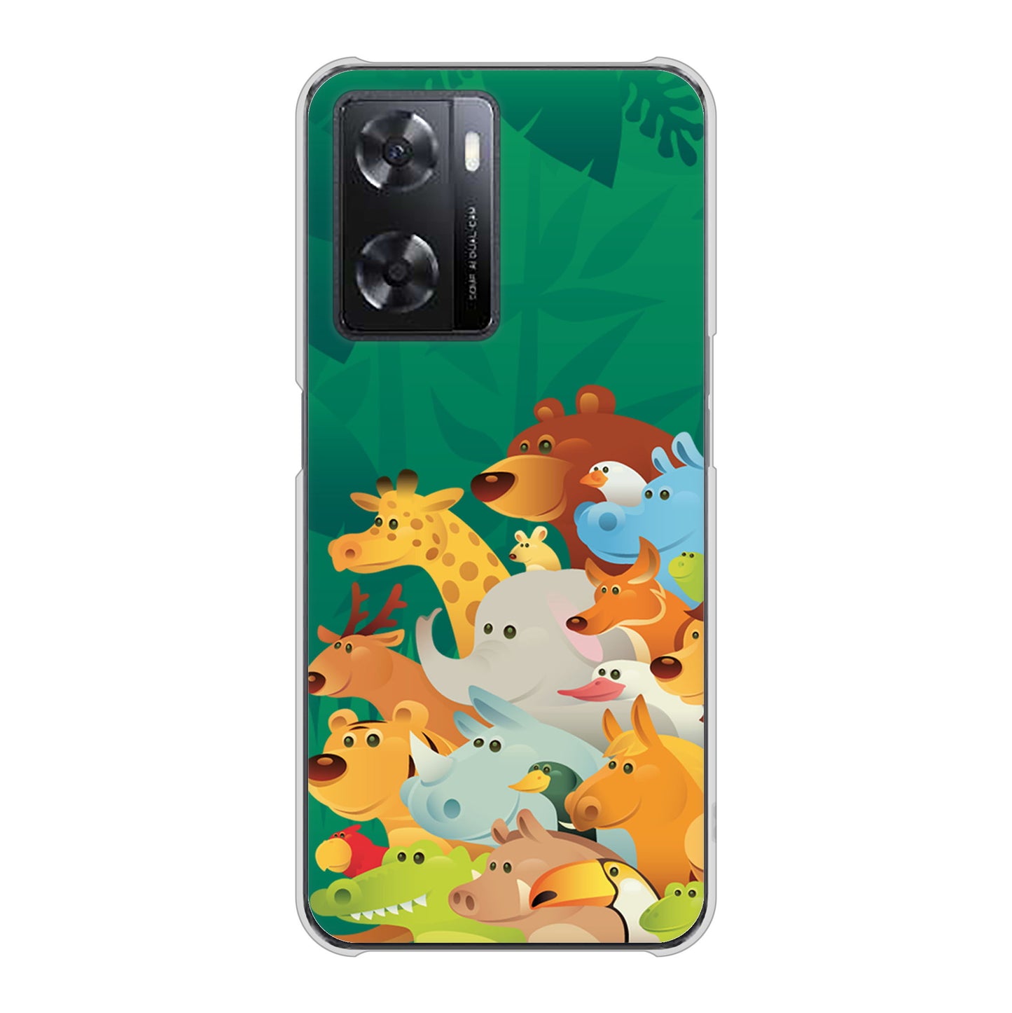 OPPO A77 高画質仕上げ 背面印刷 ハードケース【370 全員集合】