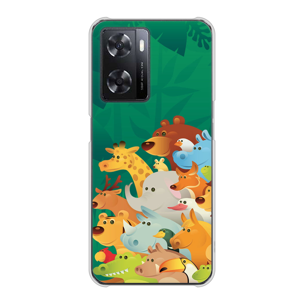 OPPO A77 高画質仕上げ 背面印刷 ハードケース【370 全員集合】