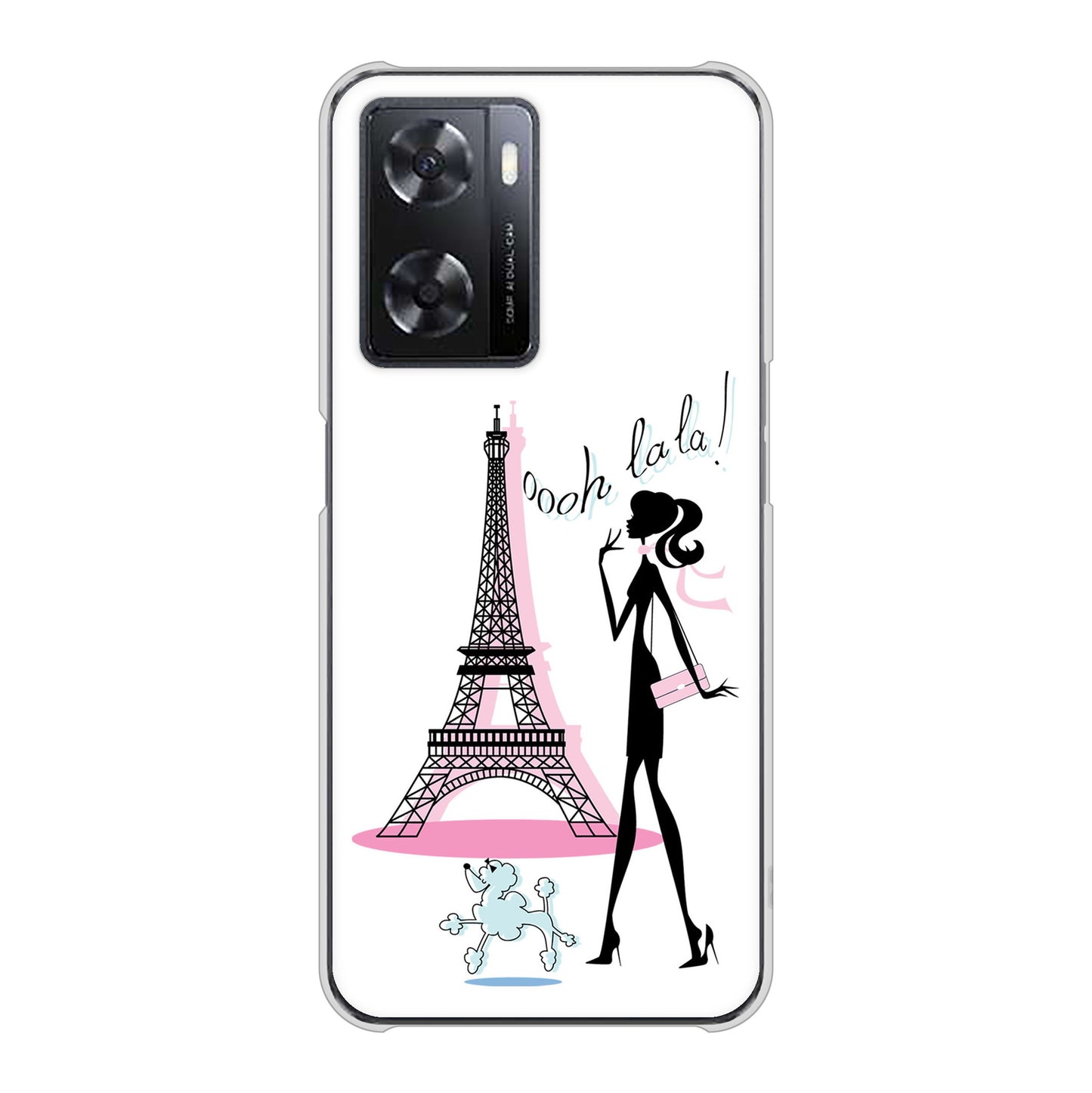 OPPO A77 高画質仕上げ 背面印刷 ハードケース【377 エレガント】