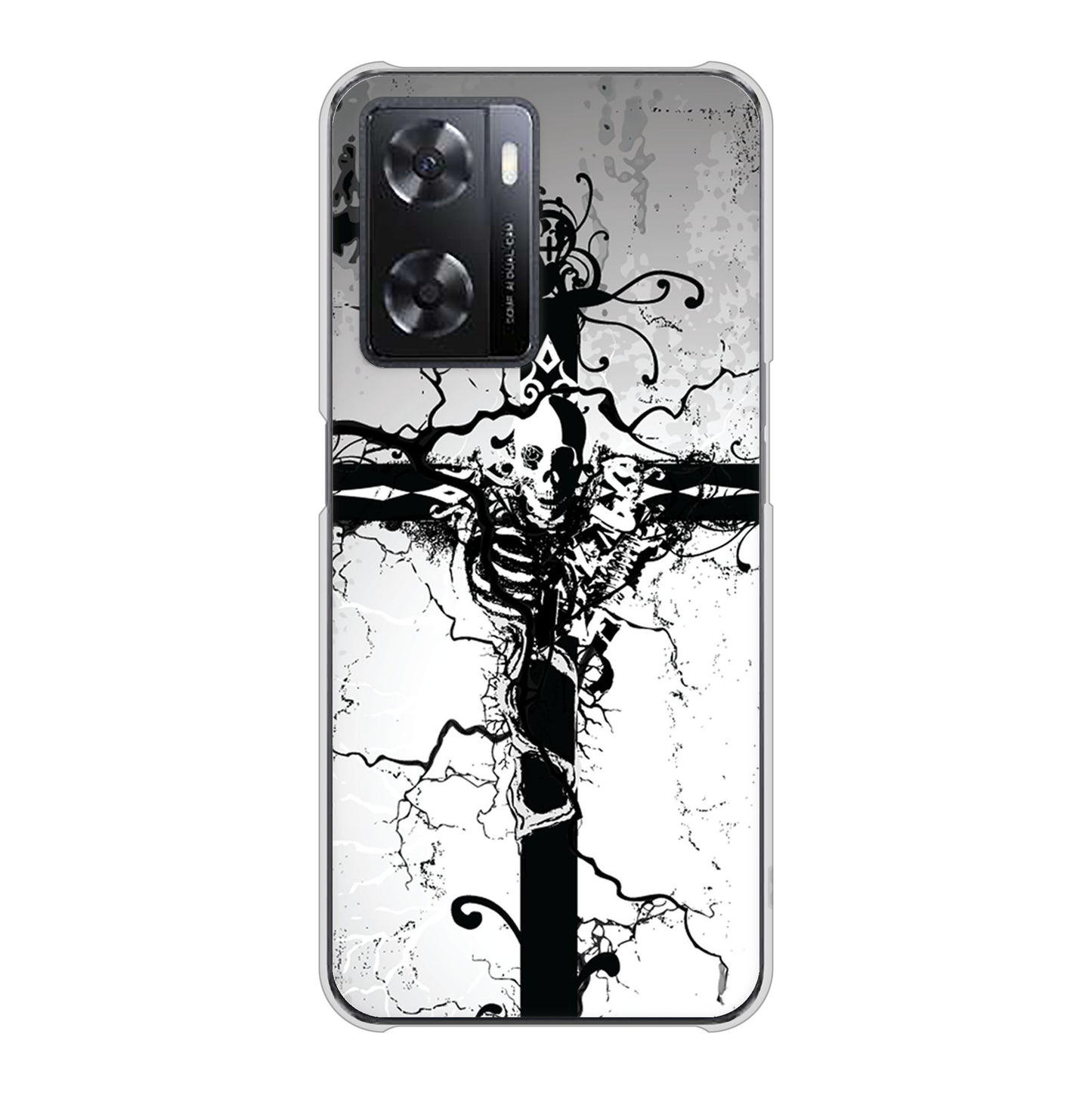 OPPO A77 高画質仕上げ 背面印刷 ハードケース【432 張付の骸】