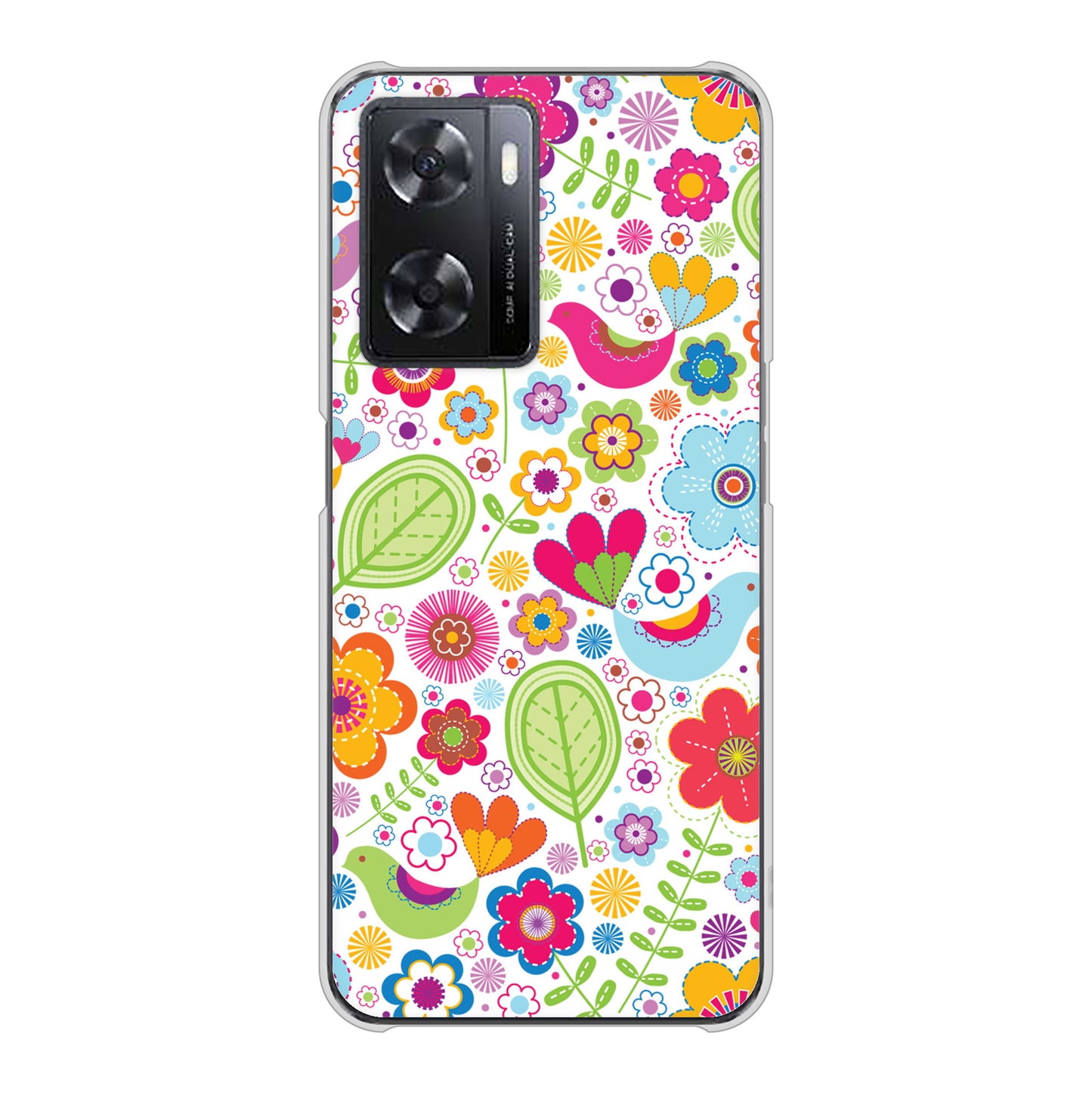 OPPO A77 高画質仕上げ 背面印刷 ハードケース【477 幸せな絵】