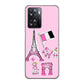 OPPO A77 高画質仕上げ 背面印刷 ハードケース【578 ピンクのフランス】