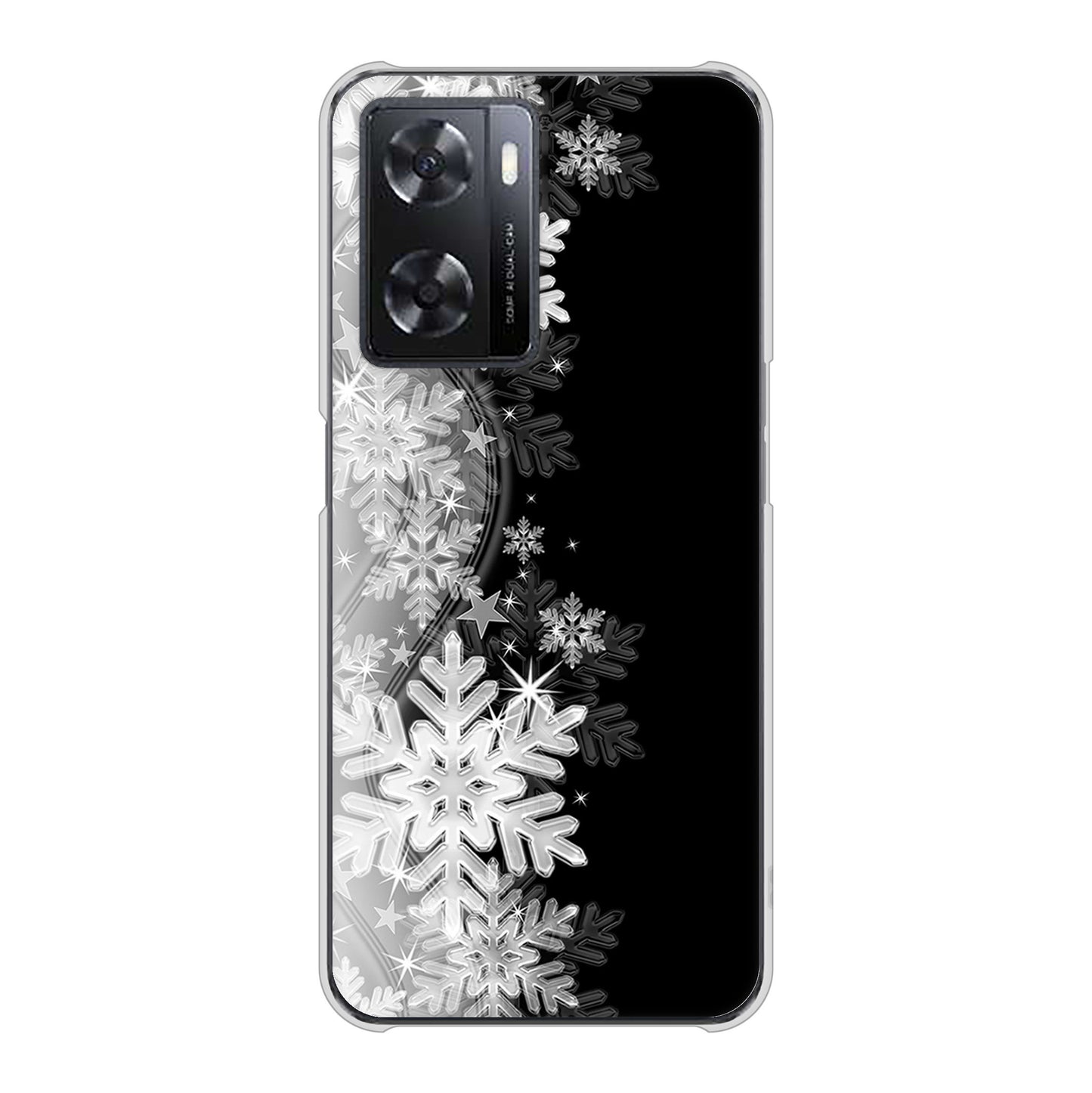 OPPO A77 高画質仕上げ 背面印刷 ハードケース【603 白銀と闇】