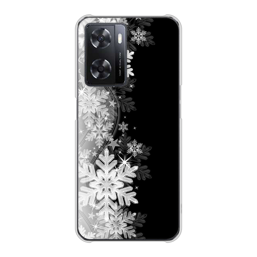 OPPO A77 高画質仕上げ 背面印刷 ハードケース【603 白銀と闇】