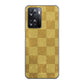 OPPO A77 高画質仕上げ 背面印刷 ハードケース【619 市松模様—金（骨董風に傷んだイメージ）】