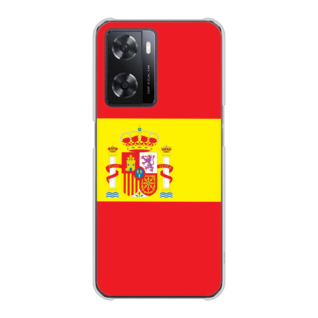 OPPO A77 高画質仕上げ 背面印刷 ハードケース【663 スペイン】
