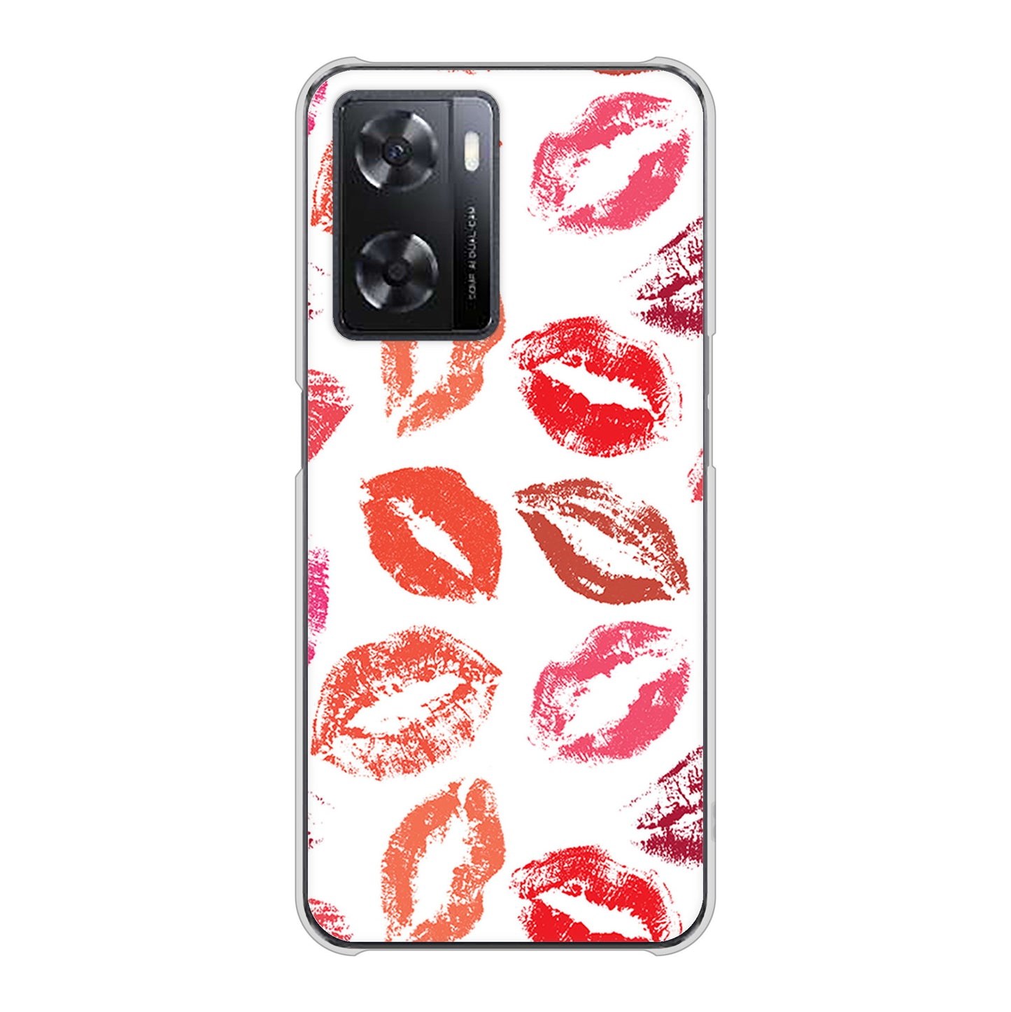 OPPO A77 高画質仕上げ 背面印刷 ハードケース【734 キスkissキス】