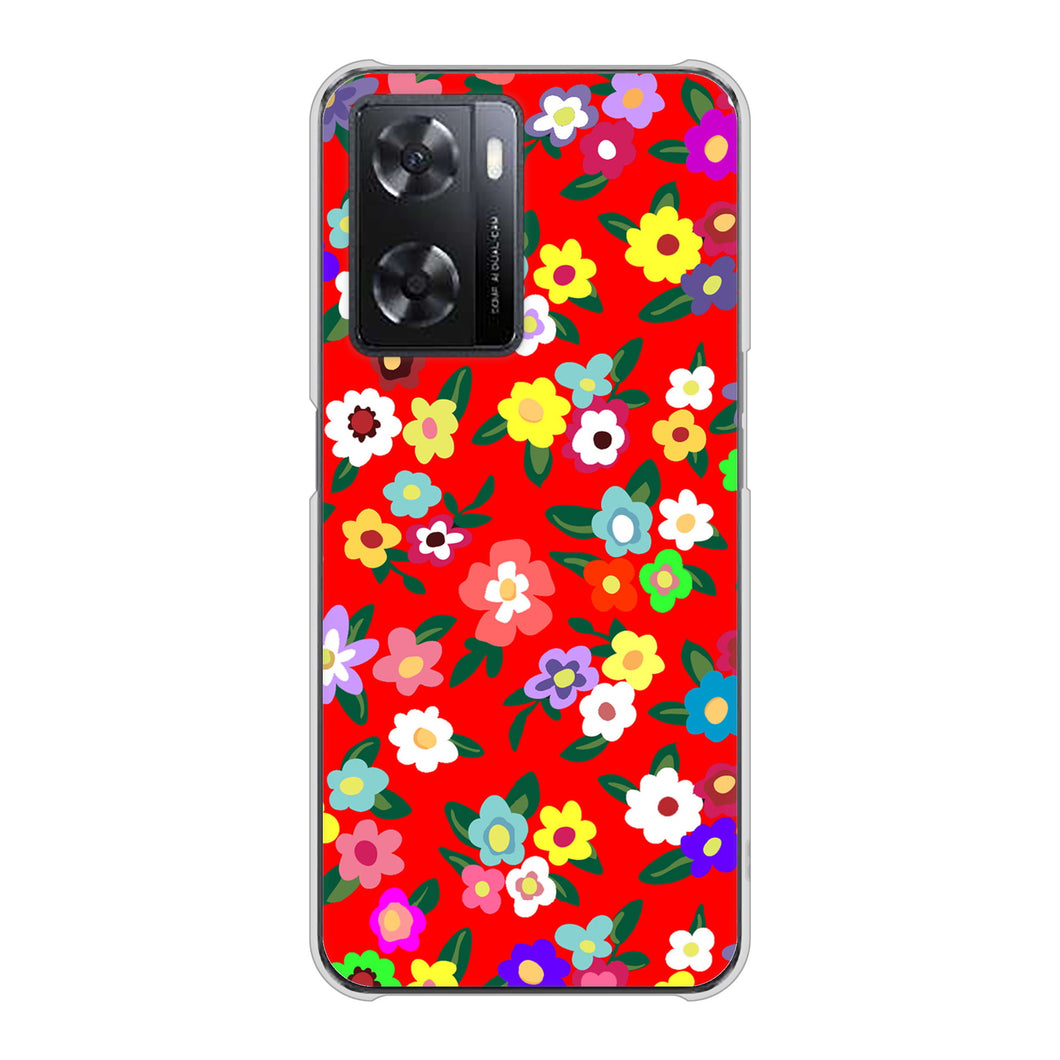 OPPO A77 高画質仕上げ 背面印刷 ハードケース【780 リバティプリントRD】