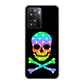 OPPO A77 高画質仕上げ 背面印刷 ハードケース【1072 ドクロフレームレインボースター】