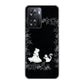 OPPO A77 高画質仕上げ 背面印刷 ハードケース【1097 お姫様とネコ（モノトーン）】