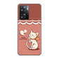 OPPO A77 高画質仕上げ 背面印刷 ハードケース【1102 ネコの投げキッス】