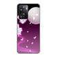 OPPO A77 高画質仕上げ 背面印刷 ハードケース【1223 紫に染まる月と桜】