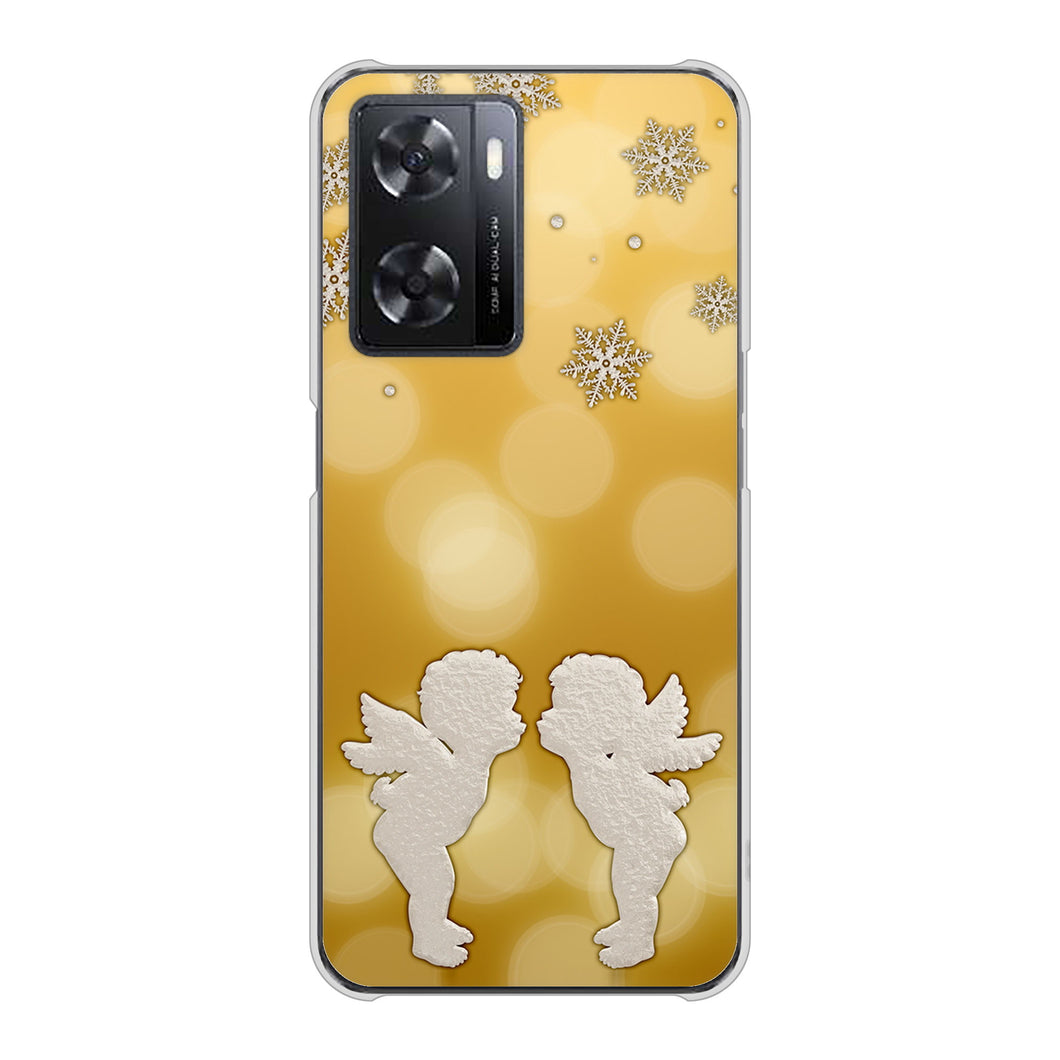 OPPO A77 高画質仕上げ 背面印刷 ハードケース【1247 エンジェルkiss（S）】