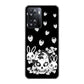 OPPO A77 高画質仕上げ 背面印刷 ハードケース【AG837 苺兎（黒）】