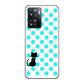 OPPO A77 高画質仕上げ 背面印刷 ハードケース【EK809 ネコとシンプル ライトブルー】