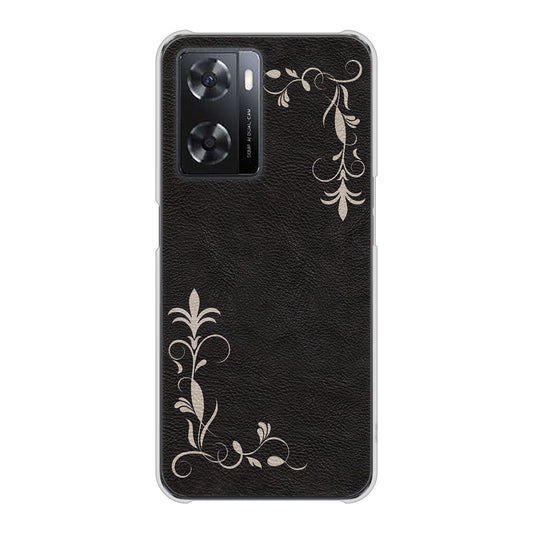 OPPO A77 EK825 レザー風グラスフレーム ハードケース 背面印刷