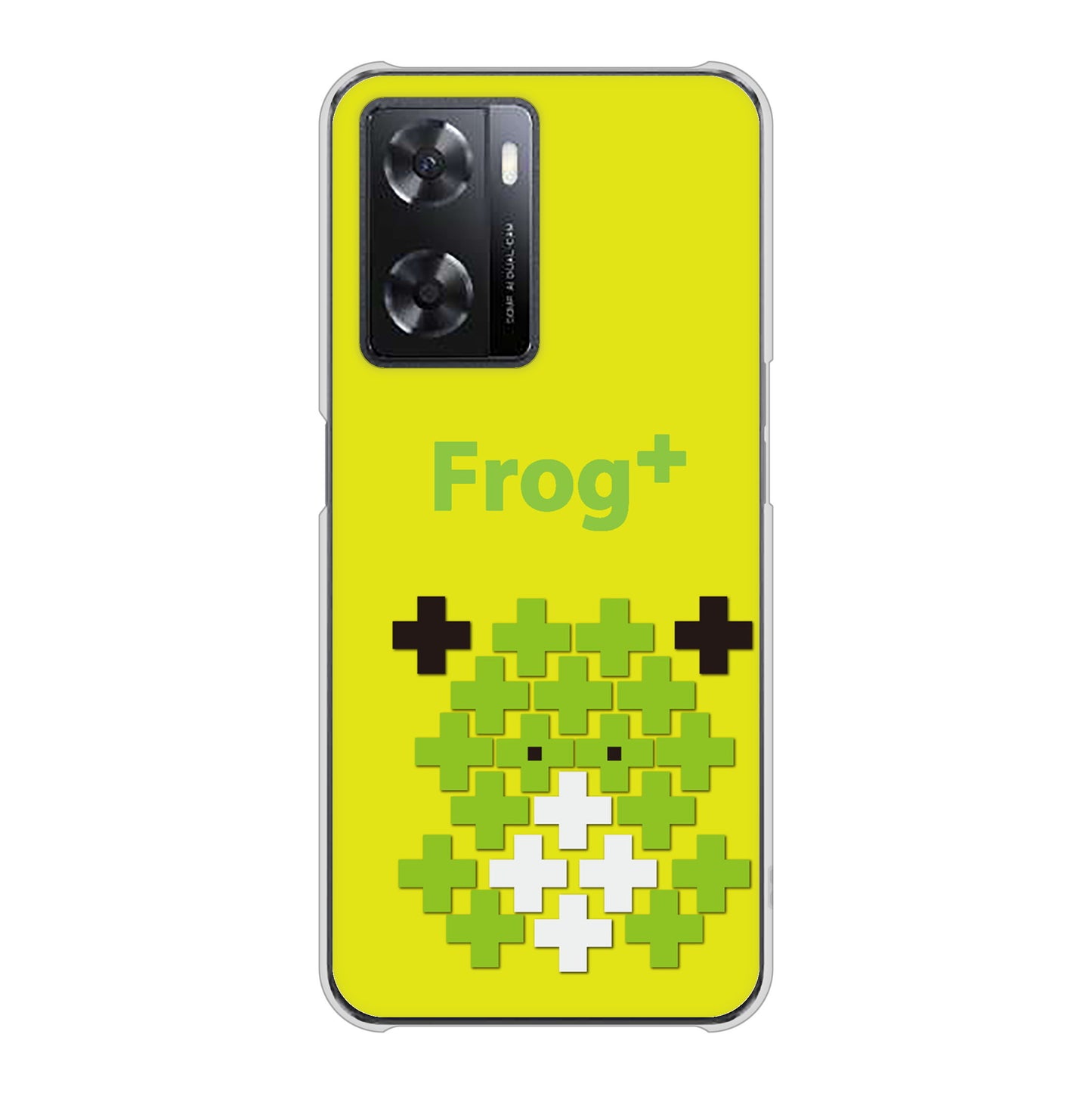 OPPO A77 高画質仕上げ 背面印刷 ハードケース【IA806 Frog＋】