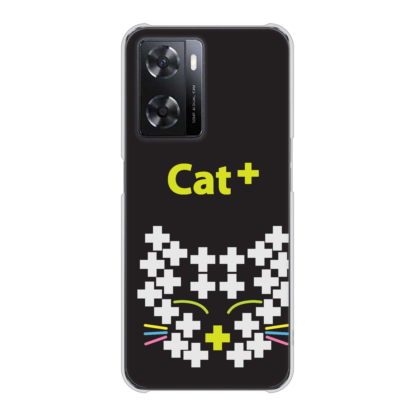 OPPO A77 高画質仕上げ 背面印刷 ハードケース【IA807 Cat＋】