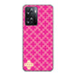 OPPO A77 高画質仕上げ 背面印刷 ハードケース【IB901 クロスドット_ピンク】