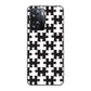 OPPO A77 高画質仕上げ 背面印刷 ハードケース【IB903 ジグソーパズル_モノトーン】