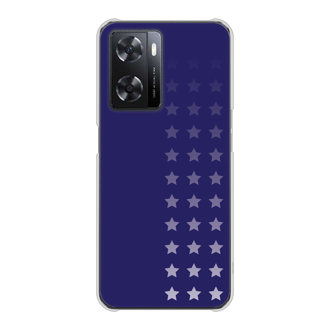 OPPO A77 高画質仕上げ 背面印刷 ハードケース【IB911 スターライン】