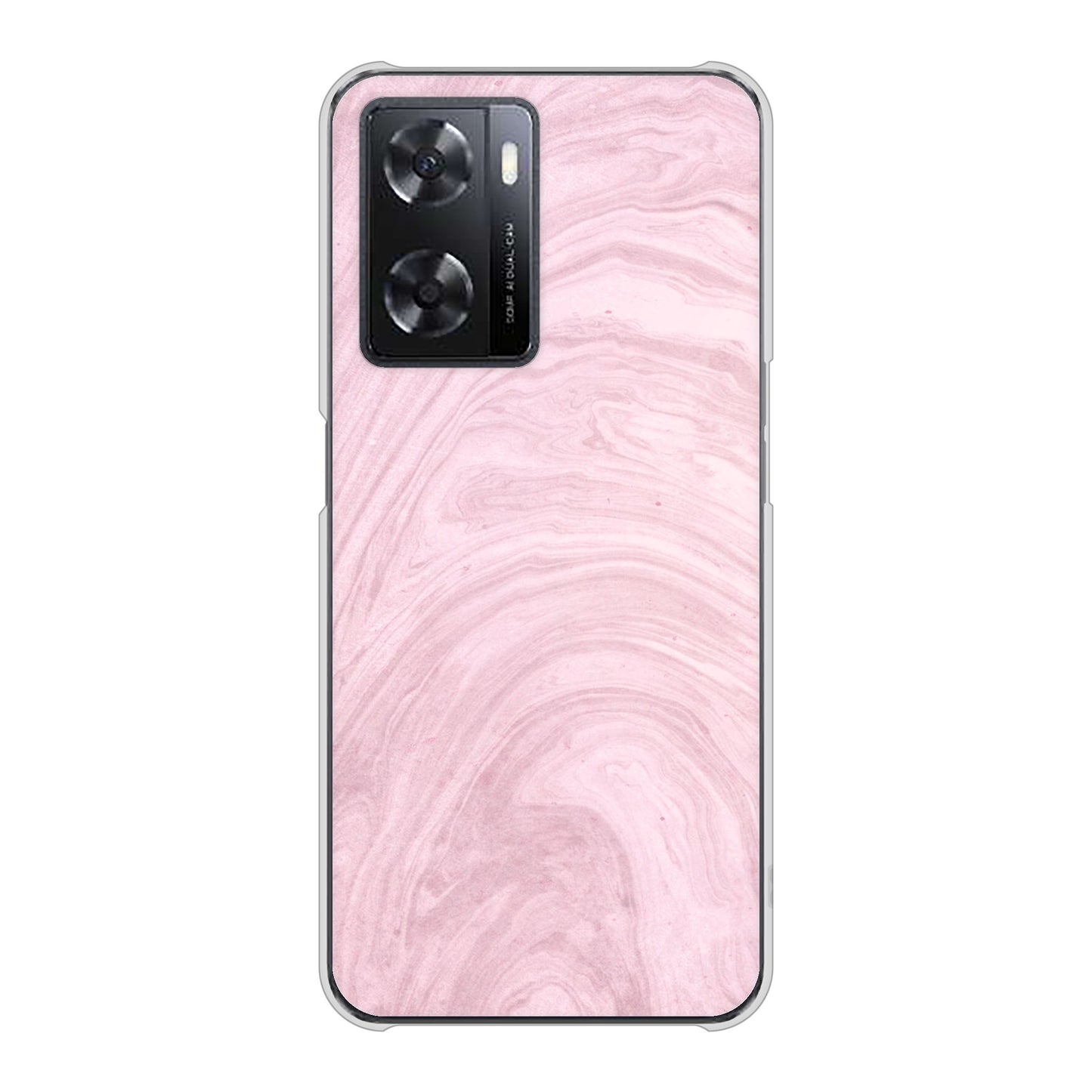 OPPO A77 高画質仕上げ 背面印刷 ハードケース【KM873 大理石ラベンダー】